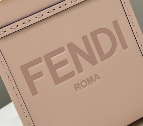 1:1 Replica Fendi Mini Sunshine Shopper Pink For Women, Women's Handbags, Shoulder And Crossbody bags 7.1in/18cm FF 8BS051