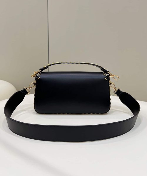 1:1 Replica Fendi Mon Baguette Medium Black Bag For Woman 28cm/11in