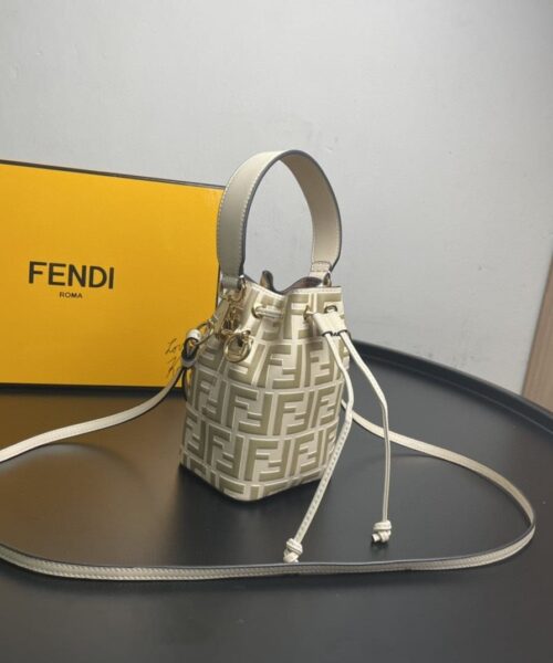 1:1 Replica Fendi Mon Tresor Beige Mini Bag For Woman 18cm/7in 8BS010A659F174X