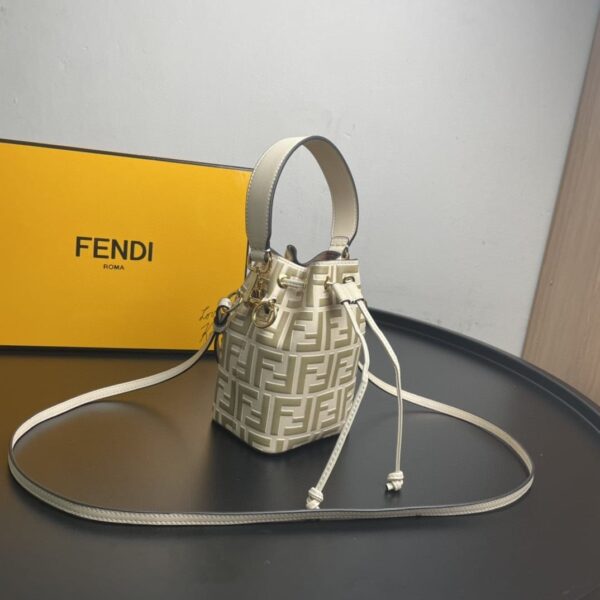1:1 Replica Fendi Mon Tresor Beige Mini Bag For Woman 18cm/7in 8BS010A659F174X
