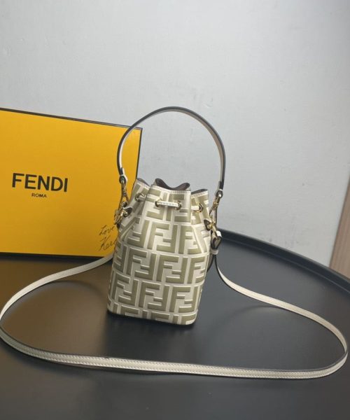 1:1 Replica Fendi Mon Tresor Beige Mini Bag For Woman 18cm/7in 8BS010A659F174X