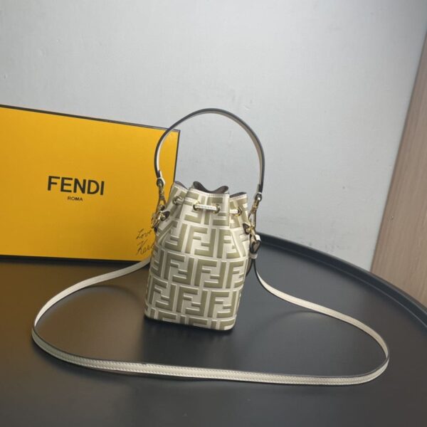1:1 Replica Fendi Mon Tresor Beige Mini Bag For Woman 18cm/7in 8BS010A659F174X