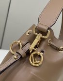 1:1 Replica Fendi Mon Tresor Brown Mini-bag with stitching For Woman 18cm/7in