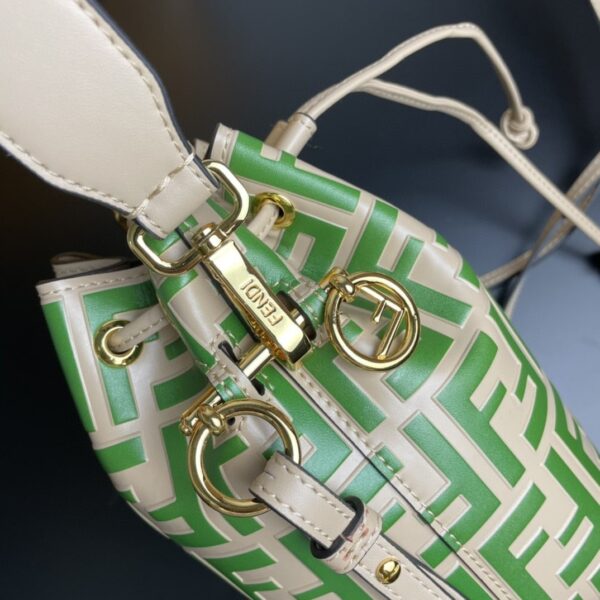 1:1 Replica Fendi Mon Tresor Green Mini Bag For Woman 18cm/7in