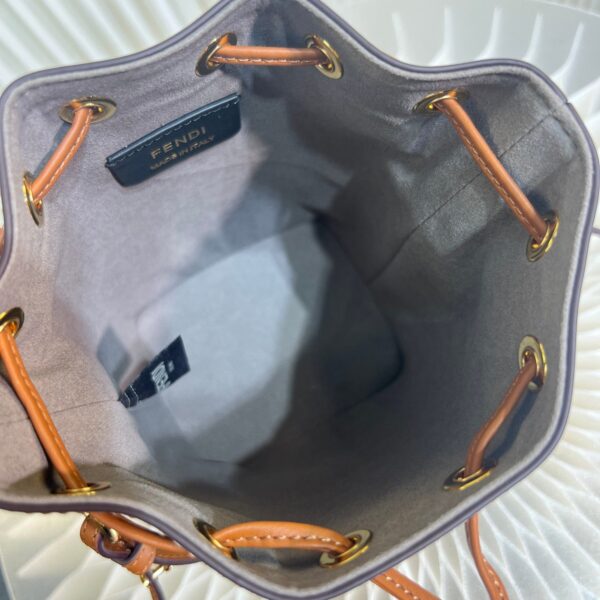 1:1 Replica Fendi Mon Tresor Mini Bag Blue/Beige For Women 18cm / 7.1in