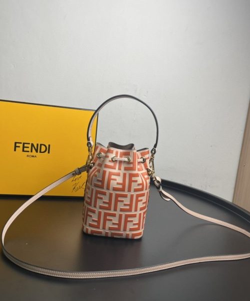 1:1 Replica Fendi Mon Tresor Orange Mini Bag For Woman 18cm/7in