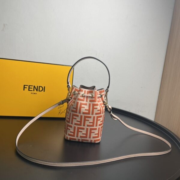 1:1 Replica Fendi Mon Tresor Orange Mini Bag For Woman 18cm/7in
