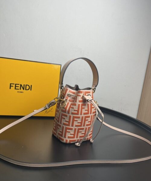 1:1 Replica Fendi Mon Tresor Orange Mini Bag For Woman 18cm/7in