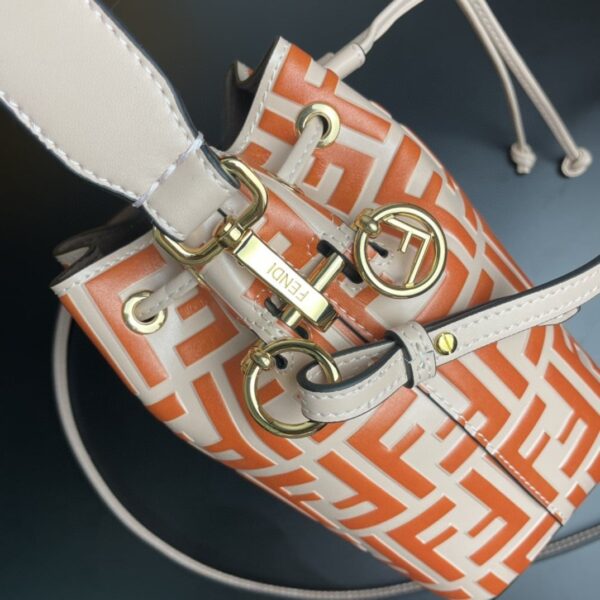 1:1 Replica Fendi Mon Tresor Orange Mini Bag For Woman 18cm/7in