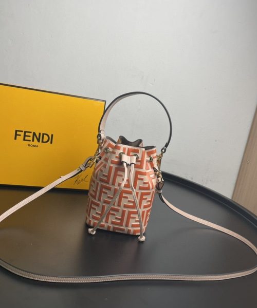1:1 Replica Fendi Mon Tresor Orange Mini Bag For Woman 18cm/7in