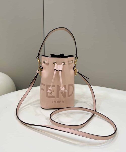 1:1 Replica Fendi Mon Tresor Pale Pink For Women, Women's Handbags, Shoulder And Crossbody Bags 7.1in/18cm FF 8BS010AC9LF14N1