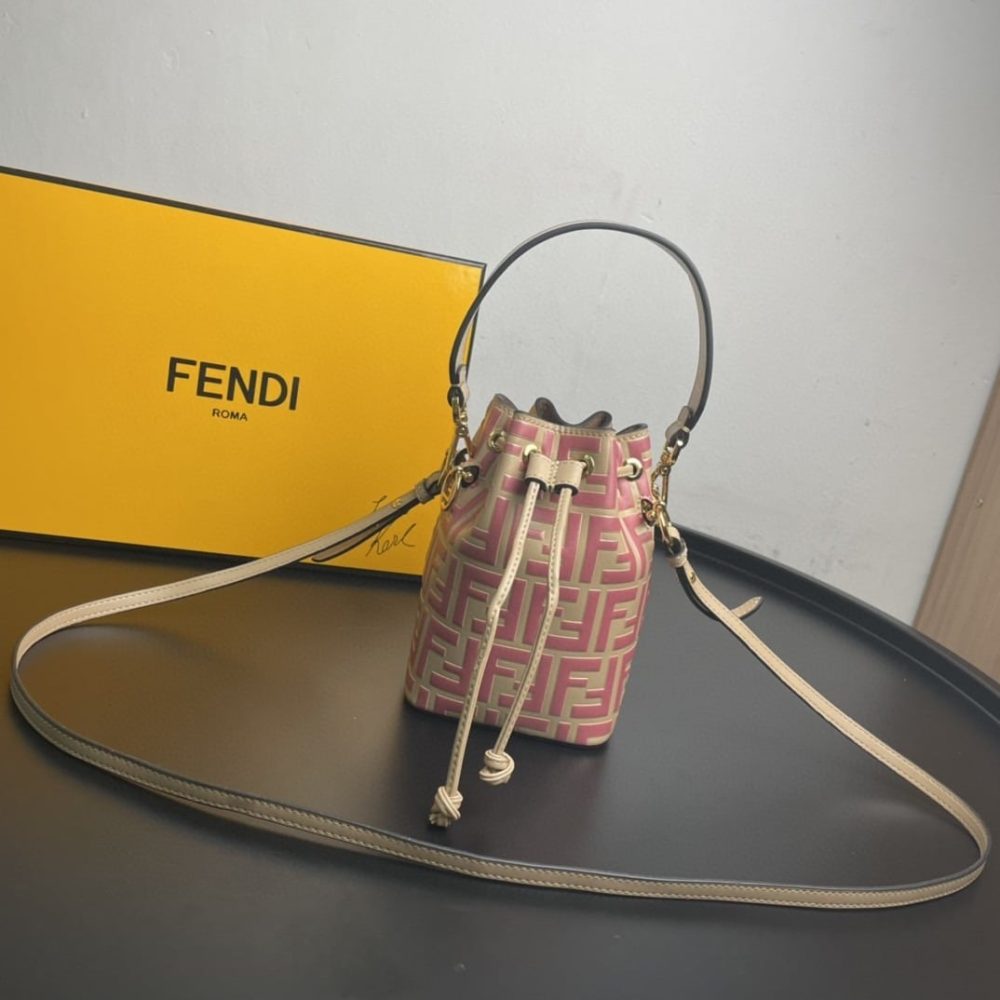 1:1 Replica Fendi Mon Tresor Pink Mini Bag For Woman 18cm/7in - Image 6