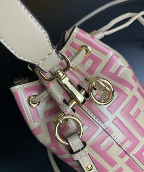 1:1 Replica Fendi Mon Tresor Pink Mini Bag For Woman 18cm/7in