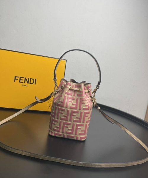 1:1 Replica Fendi Mon Tresor Pink Mini Bag For Woman 18cm/7in