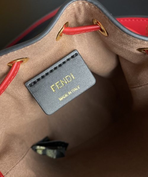 1:1 Replica Fendi Mon Tresor Red Mini Bag For Woman 18cm/7in