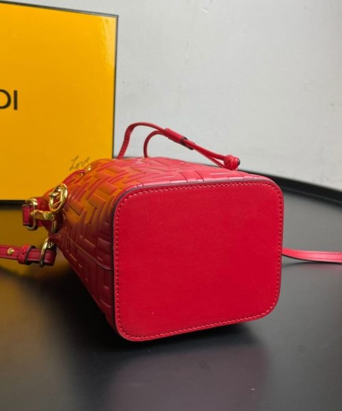 1:1 Replica Fendi Mon Tresor Red Mini Bag For Woman 18cm/7in