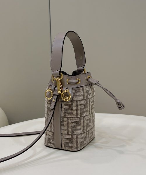 1:1 Replica Fendi Mon Tresor Small Beige Bag For Woman 18cm/7in