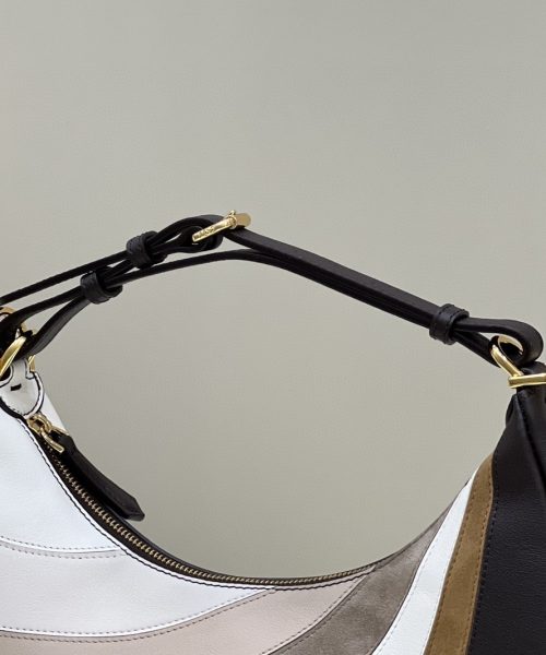 1:1 Replica Fendi Mon Tresor White Mini-bag with stitching For Woman 18cm/7in 8BS010AGV0F0K7E