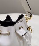 1:1 Replica Fendi Mon Tresor White Mini-bag with stitching For Woman 18cm/7in 8BS010AGV0F0K7E
