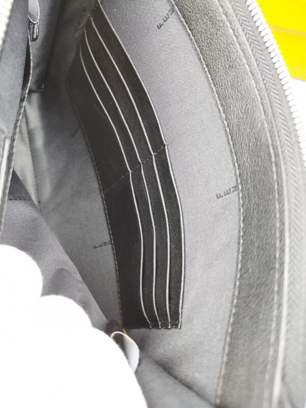 Fendi Monster Eyes Camera Flat Zip Pounch Black, Yellow For Men 27cm/10.5in FF