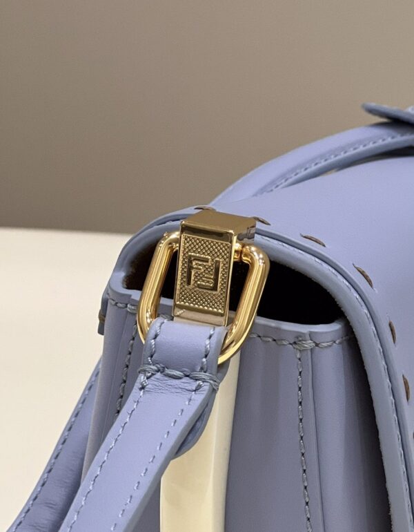 1:1 Replica Fendi Moonlight Saddle Blue Bag For Woman 19cm/7.5in