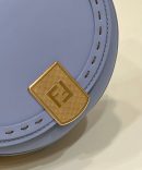 1:1 Replica Fendi Moonlight Saddle Blue Bag For Woman 19cm/7.5in