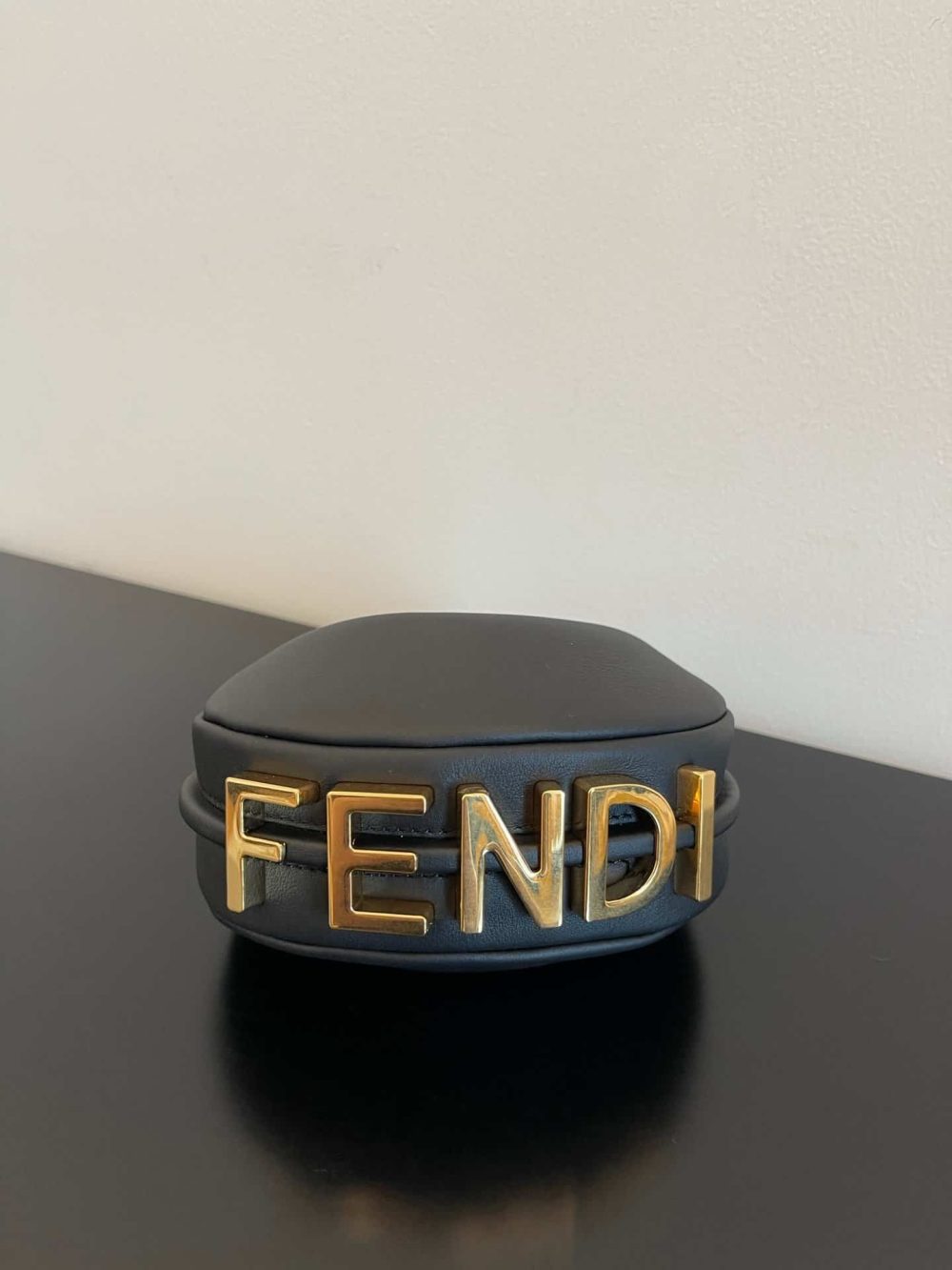 1:1 Replica Fendi Nano Fendigraphy Black For Women, Women's HandBags 6.7in/17cm FF 8BR798A5DYF1HEJ - Image 7