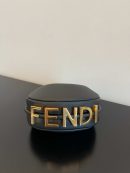 1:1 Replica Fendi Nano Fendigraphy Black For Women, Women's HandBags 6.7in/17cm FF 8BR798A5DYF1HEJ