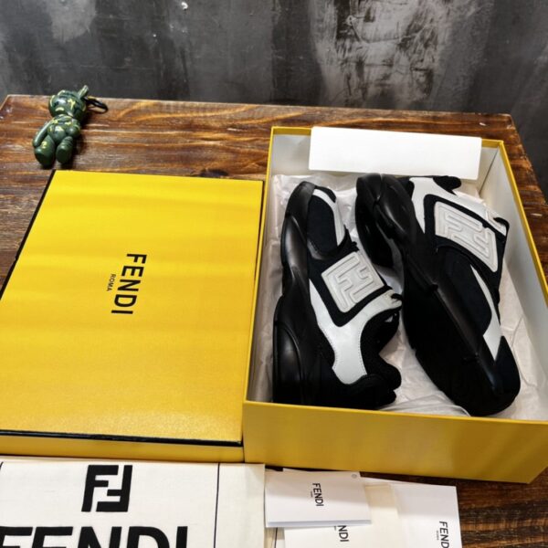 Fendi Nubuck Faster Black Blue For Women