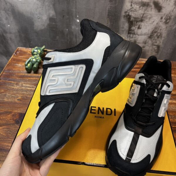Fendi Nubuck Faster Black Blue For Women