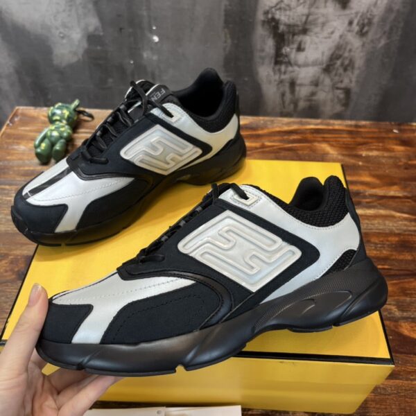 Fendi Nubuck Faster Black Blue For Women