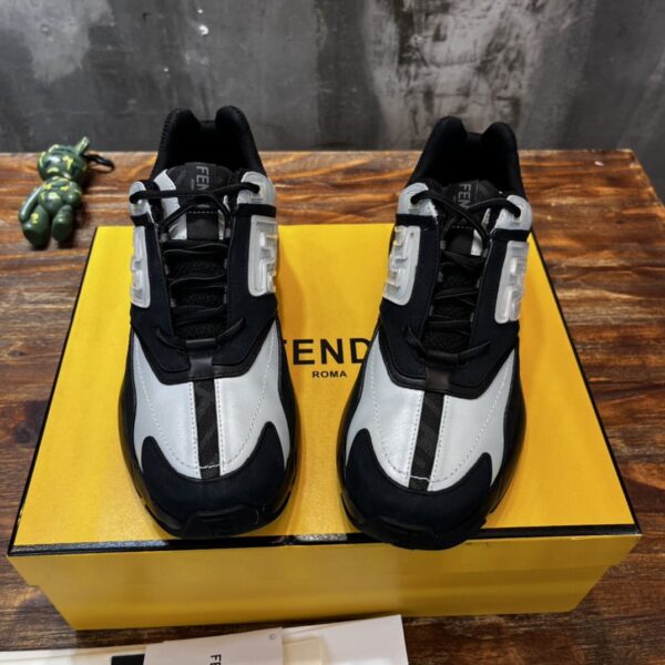 Fendi Nubuck Faster Black Blue For Women