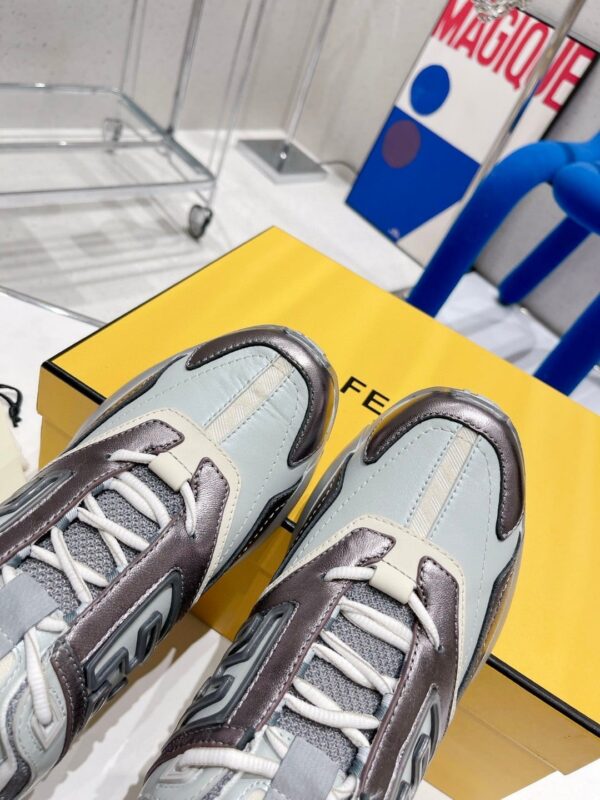 Fendi Nubuck Faster Grey Blue For Women
