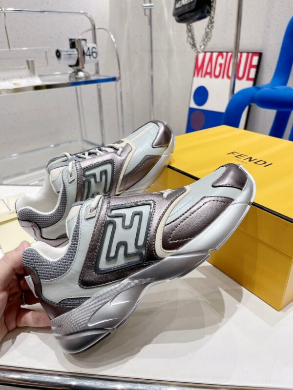 Fendi Nubuck Faster Grey Blue For Women