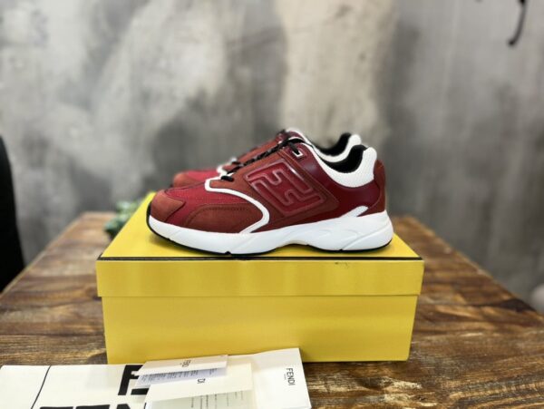 Fendi Nubuck Faster Red For Women