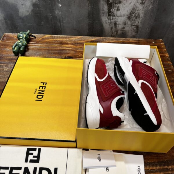 Fendi Nubuck Faster Red For Women