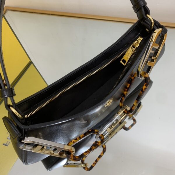 1:1 Replica Fendi O’Lock Swing Black Bag For Woman 32cm/12in 8BS068AHM0F19KX