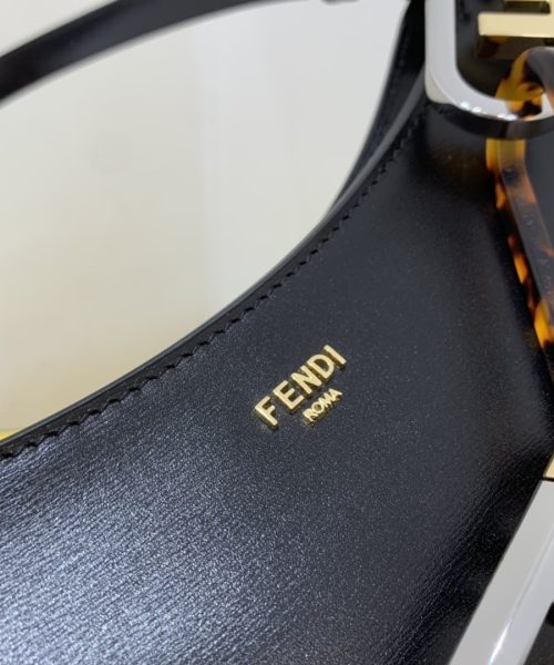 1:1 Replica Fendi O’Lock Swing Black Bag For Woman 32cm/12in 8BS068AHM0F19KX