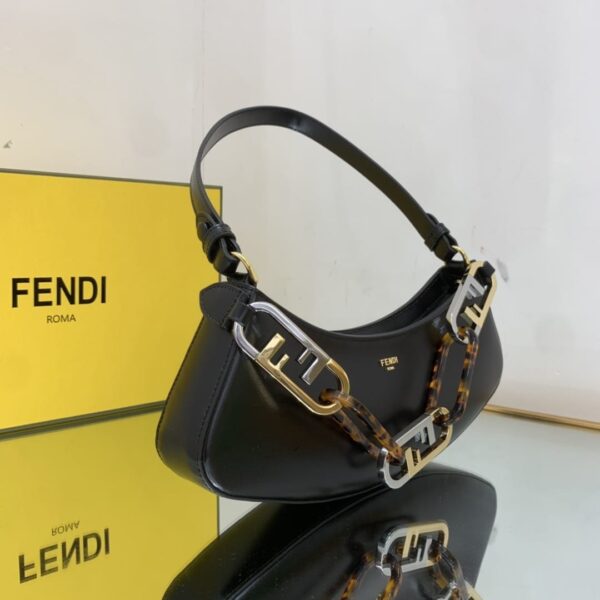 1:1 Replica Fendi O’Lock Swing Black Bag For Woman 32cm/12in 8BS068AHM0F19KX