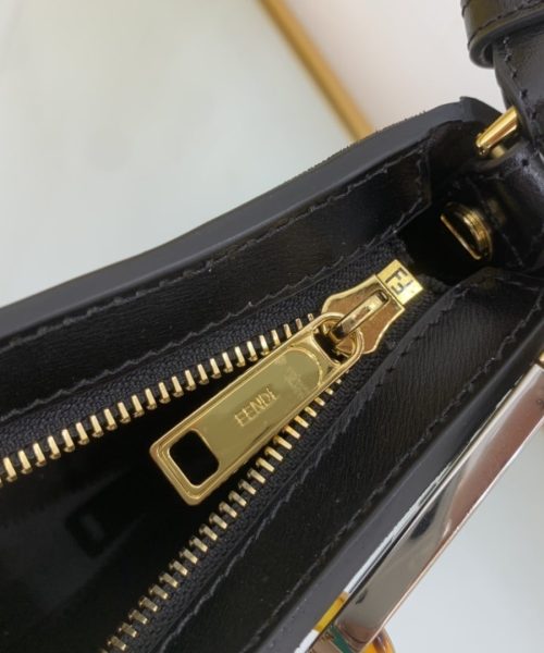 1:1 Replica Fendi O’Lock Swing Black Bag For Woman 32cm/12in 8BS068AHM0F19KX