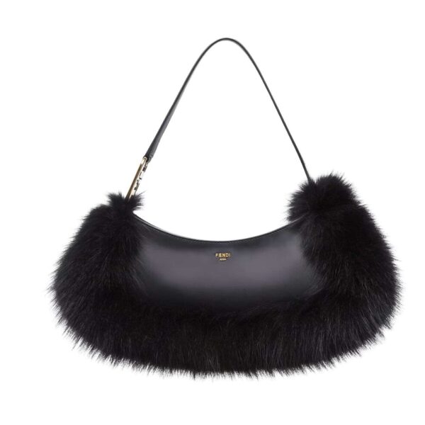 1:1 Replica Fendi O’Lock Swing Black/White For Women 32cm / 12.6in 8BS068ALS9F1JU3