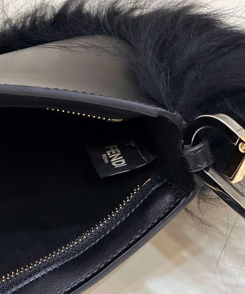1:1 Replica Fendi O’Lock Swing Black/White For Women 32cm / 12.6in 8BS068ALS9F1JU3