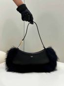 1:1 Replica Fendi O’Lock Swing Black/White For Women 32cm / 12.6in 8BS068ALS9F1JU3
