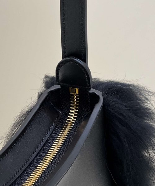 1:1 Replica Fendi O’Lock Swing Black/White For Women 32cm / 12.6in 8BS068ALS9F1JU3