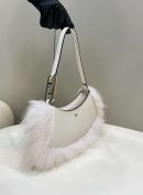 1:1 Replica Fendi O’Lock Swing Black/White For Women 32cm / 12.6in 8BS068ALS9F1JU3