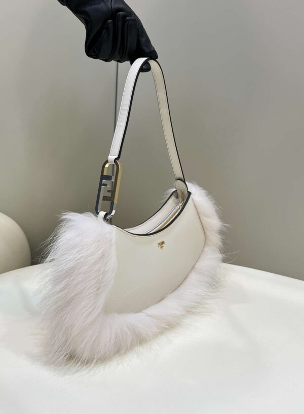 1:1 Replica Fendi O’Lock Swing Black/White For Women 32cm / 12.6in 8BS068ALS9F1JU3