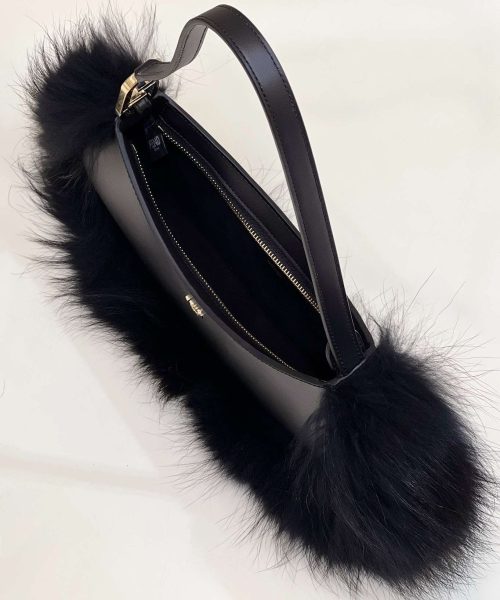 1:1 Replica Fendi O’Lock Swing Black/White For Women 32cm / 12.6in 8BS068ALS9F1JU3