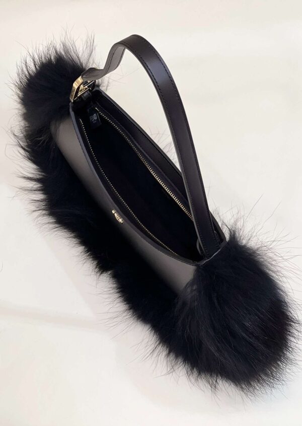 1:1 Replica Fendi O’Lock Swing Black/White For Women 32cm / 12.6in 8BS068ALS9F1JU3