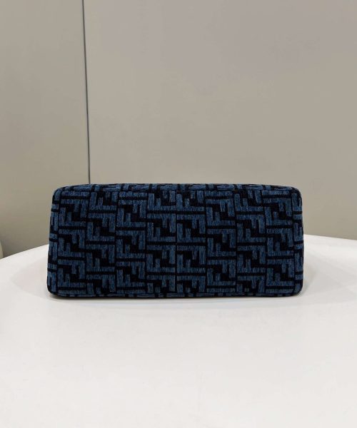 1:1 Replica Fendi O'Lock Zip Beige/Blue/Grey For Women 36cm / 14.2in 8BR805ALFVF1IQU