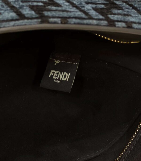 1:1 Replica Fendi O'Lock Zip Beige/Blue/Grey For Women 36cm / 14.2in 8BR805ALFVF1IQU